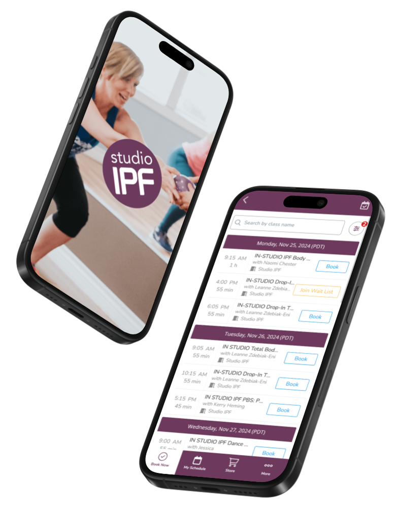 Studio IPF app on a smartphone